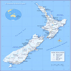Political Map of New Zealand - Nations Online Project